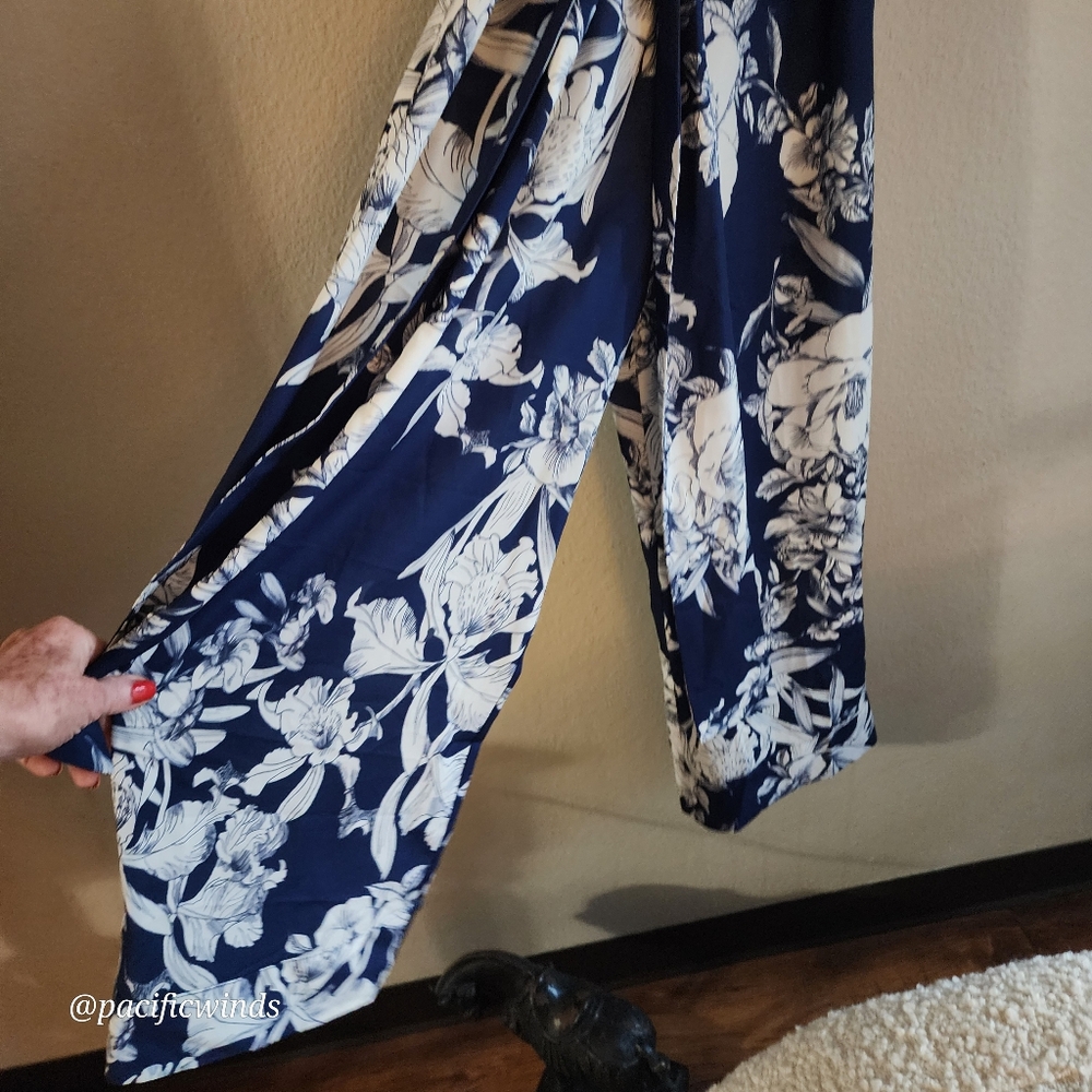RARE! DOLMAN 3/4 SLEEVE JUMPSUIT WIDE LEG CQ BY CQ - Picture 11 of 12
